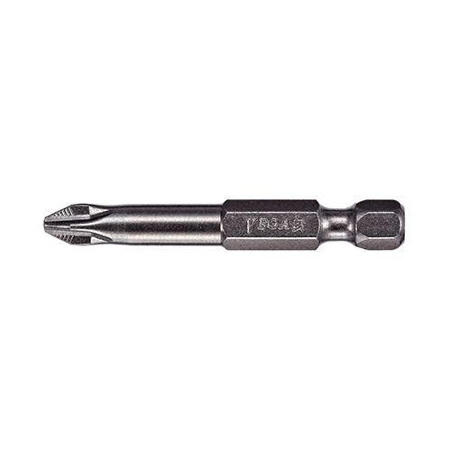 Vega 1/4 in Hex Phillips Power Bits - 3-1/2 in - #2 - Q10